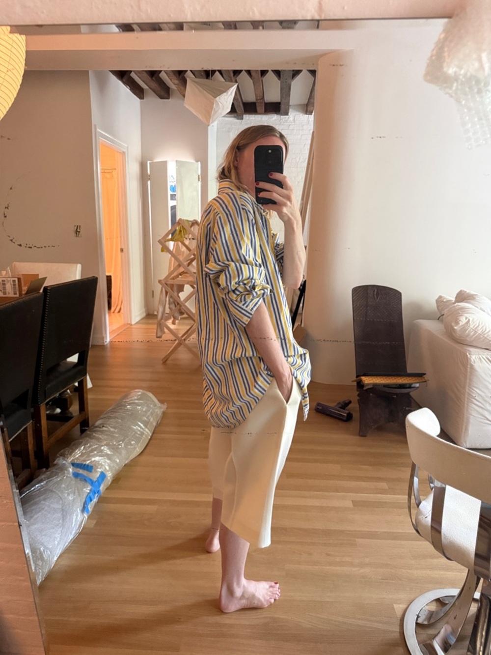 90s Ralph Striped Button Down - Picture 3 of 6